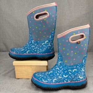BOGS Girls Waterproof Insulated Rubber &‎ Neoprene Winter Rain Boot Kids Size 4